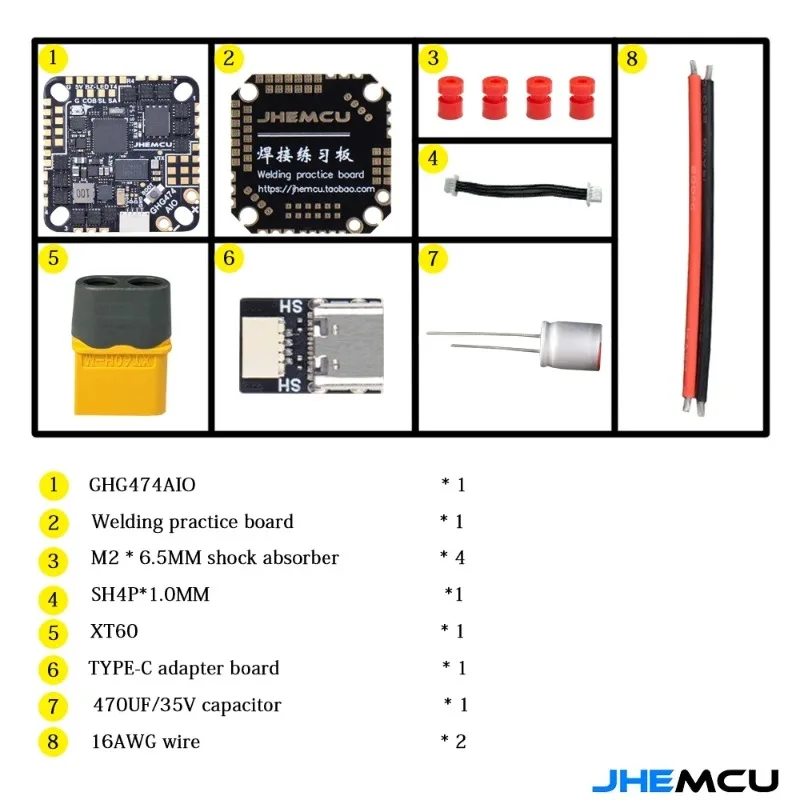 JHEMCU GHG474AIO 40A AIO Fligh - Betaflight Fc F4 评论和价格